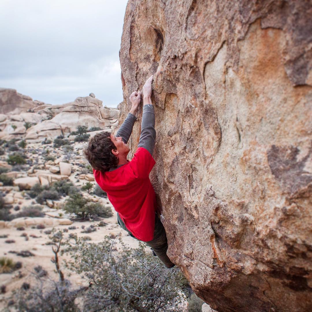 Cody on a rock climb